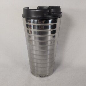 Nespresso Nomad Touch Travel Mug Silver Metal 345ml 11 fl oz Bottle Coffee X1703